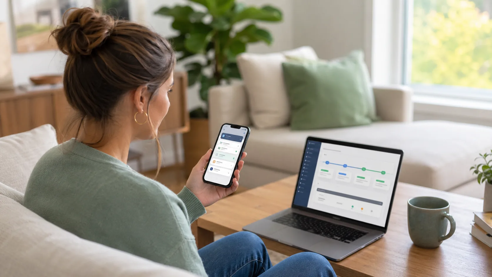 Homeowner portal with AI next action, project progress, documents, payments, and warranty handoff